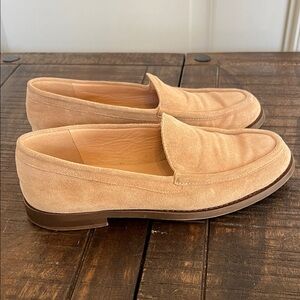 J. Crew Winona suede loafers tan Women's 8 Penny Loafer Slip On